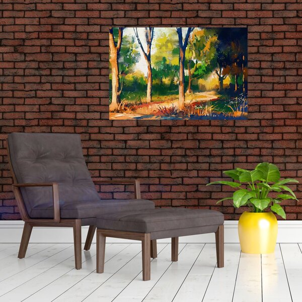 Podoba gozda v poletnem soncu, slika (90x60 cm)