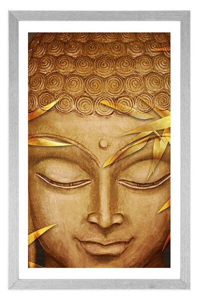 Plakat s paspartuom Buddha s osmijehom na licu