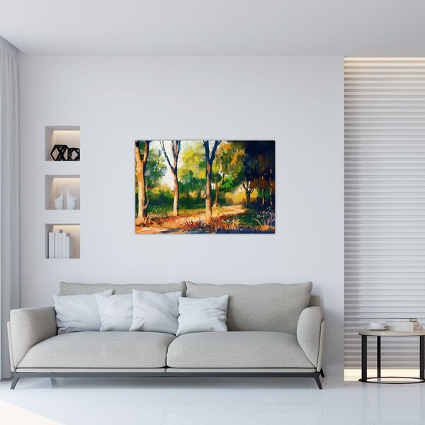 Podoba gozda v poletnem soncu, slika (90x60 cm)