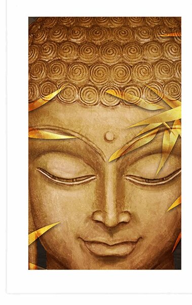 Plakat s paspartuom Buddha s osmijehom na licu