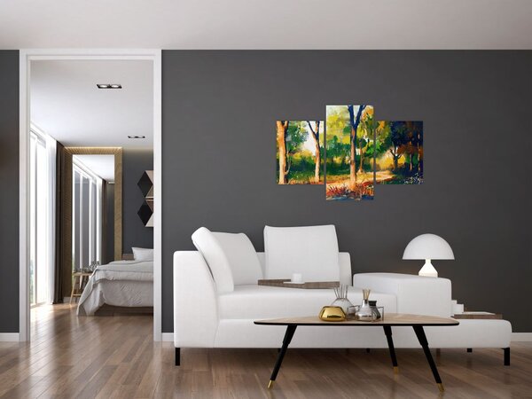 Podoba gozda v poletnem soncu, slika (90x60 cm)