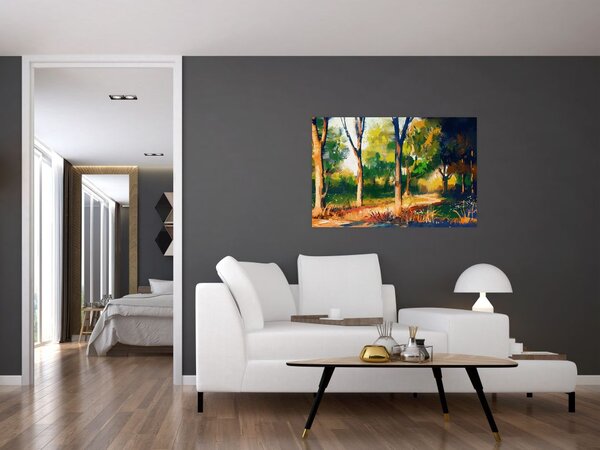 Podoba gozda v poletnem soncu, slika (90x60 cm)