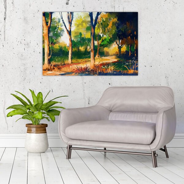 Podoba gozda v poletnem soncu, slika (90x60 cm)