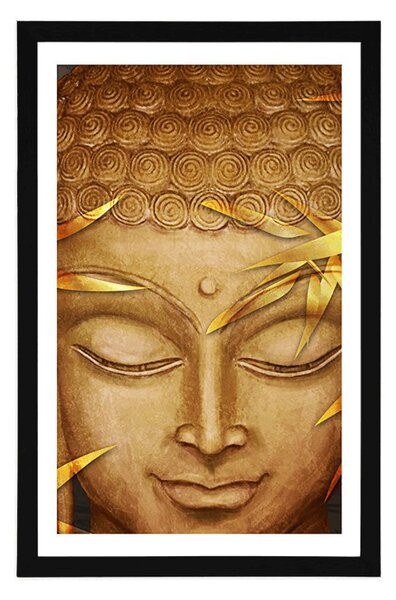Plakat s paspartuom Buddha s osmijehom na licu