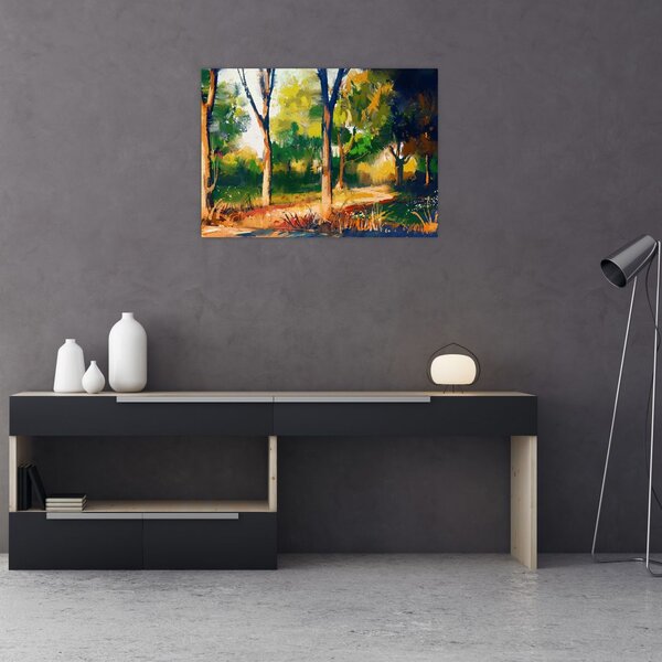 Podoba gozda v poletnem soncu, slika (70x50 cm)