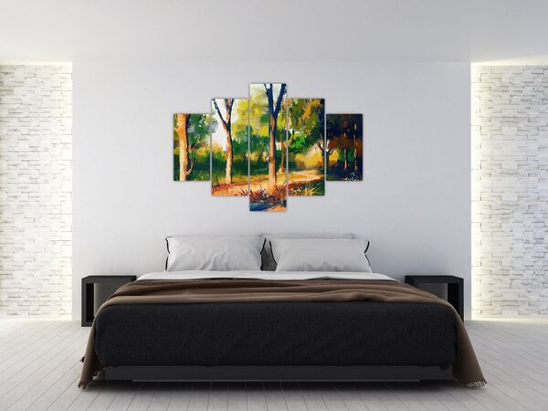 Podoba gozda v poletnem soncu, slika (150x105 cm)