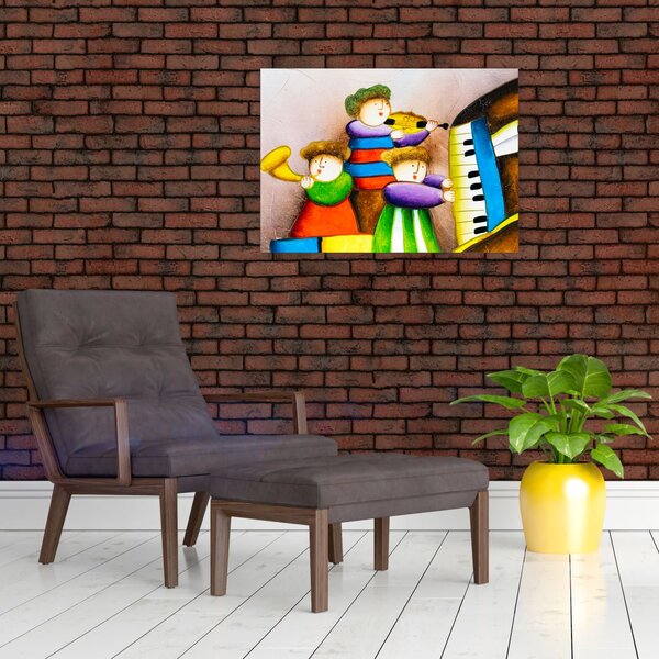 Slika - Glasbeniki, slika (70x50 cm)