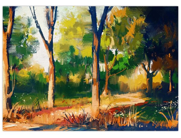 Podoba gozda v poletnem soncu, slika (70x50 cm)