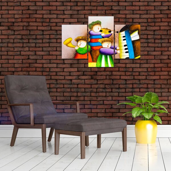 Slika - Glasbeniki, slika (90x60 cm)