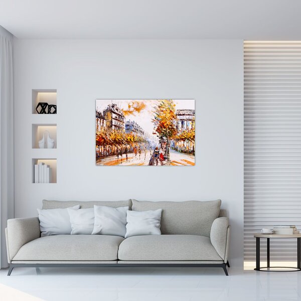Slika - Ulica v Parizu (90x60 cm)
