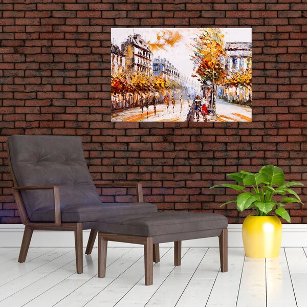 Slika - Ulica v Parizu (90x60 cm)