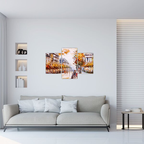 Slika - Ulica v Parizu (90x60 cm)