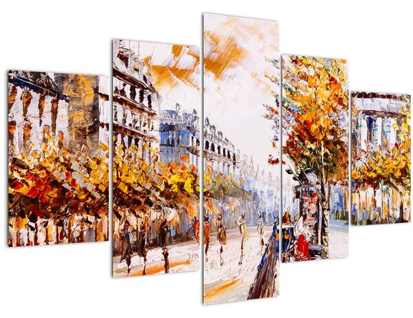Slika - Ulica v Parizu (150x105 cm)