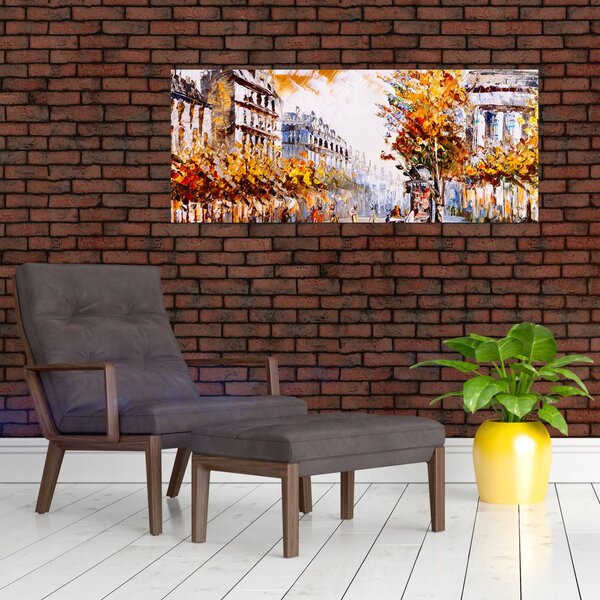 Slika - Ulica v Parizu (120x50 cm)