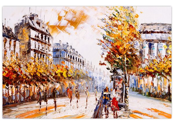 Slika - Ulica v Parizu (90x60 cm)