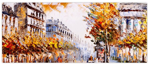Slika - Ulica v Parizu (120x50 cm)