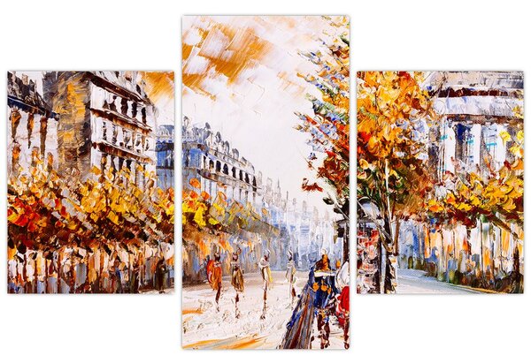 Slika - Ulica v Parizu (90x60 cm)