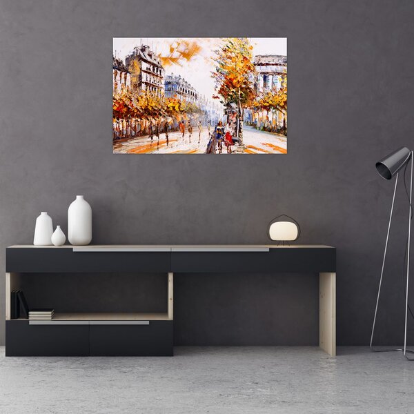 Slika - Ulica v Parizu (90x60 cm)