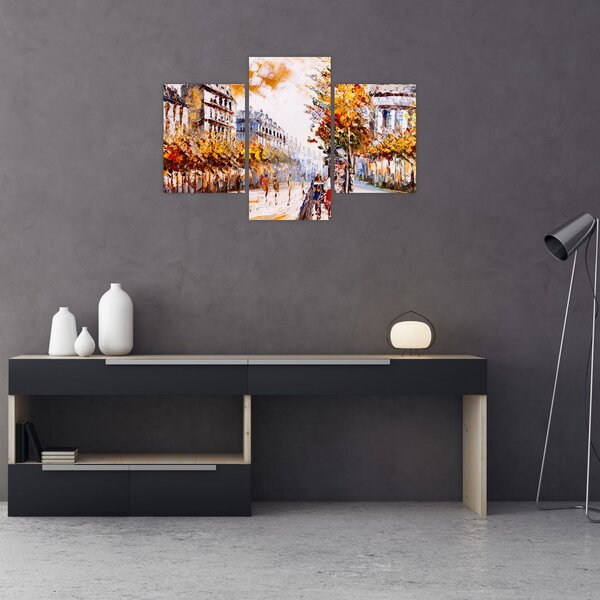 Slika - Ulica v Parizu (90x60 cm)