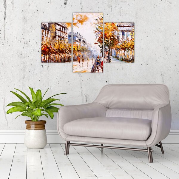 Slika - Ulica v Parizu (90x60 cm)