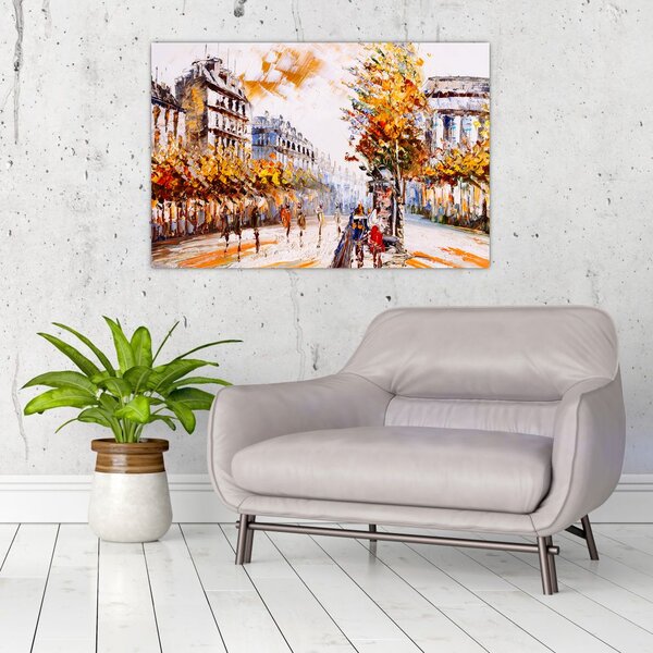 Slika - Ulica v Parizu (90x60 cm)