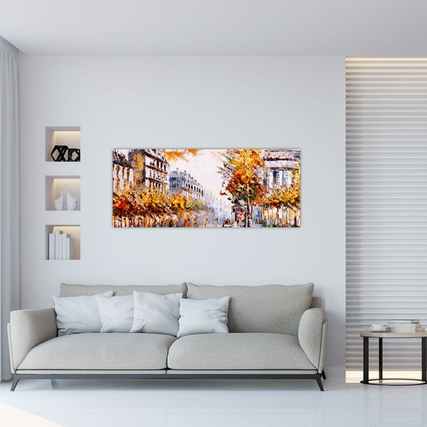 Slika - Ulica v Parizu (120x50 cm)