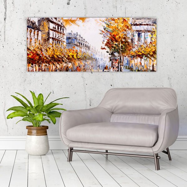 Slika - Ulica v Parizu (120x50 cm)