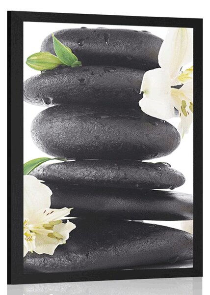Plakat Zen kamenje i morska sol