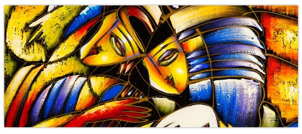Slika - Oljna slika, zaljubljenci (120x50 cm)