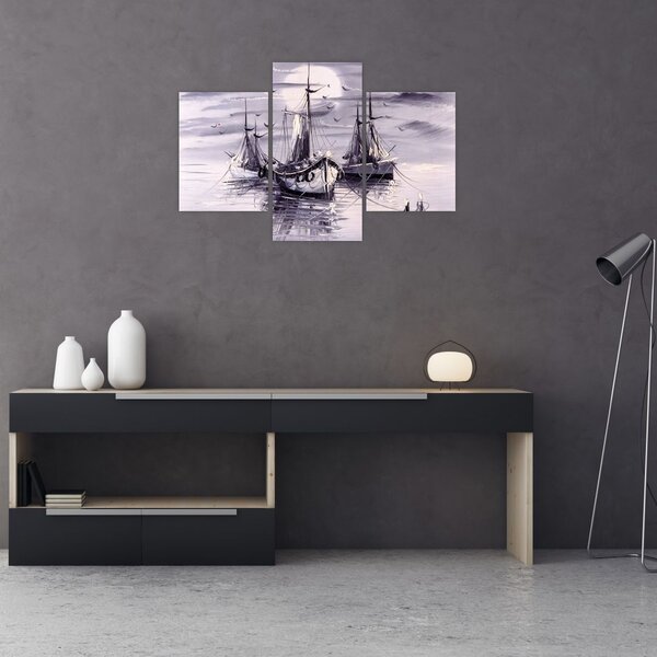 Slika - Port, oljna slika (90x60 cm)