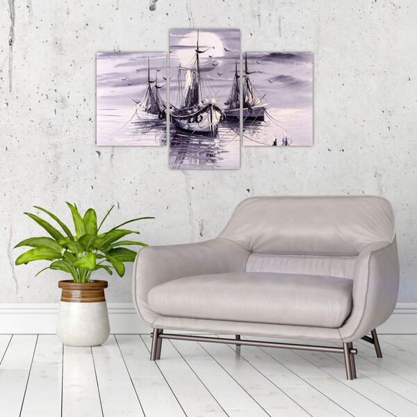 Slika - Port, oljna slika (90x60 cm)
