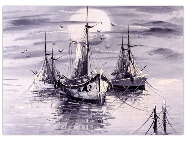 Slika - Port, oljna slika (70x50 cm)