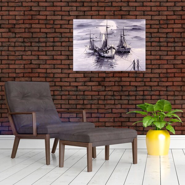 Slika - Port, oljna slika (70x50 cm)