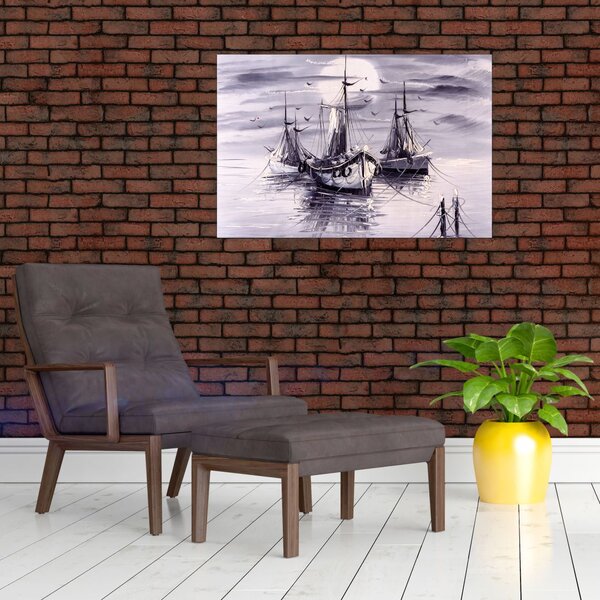 Slika - Port, oljna slika (90x60 cm)