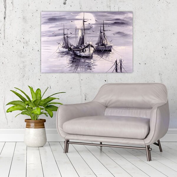 Slika - Port, oljna slika (90x60 cm)