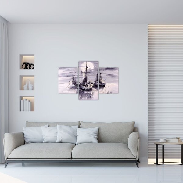 Slika - Port, oljna slika (90x60 cm)
