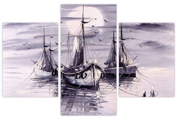 Slika - Port, oljna slika (90x60 cm)