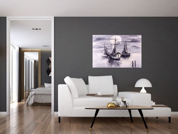 Slika - Port, oljna slika (90x60 cm)