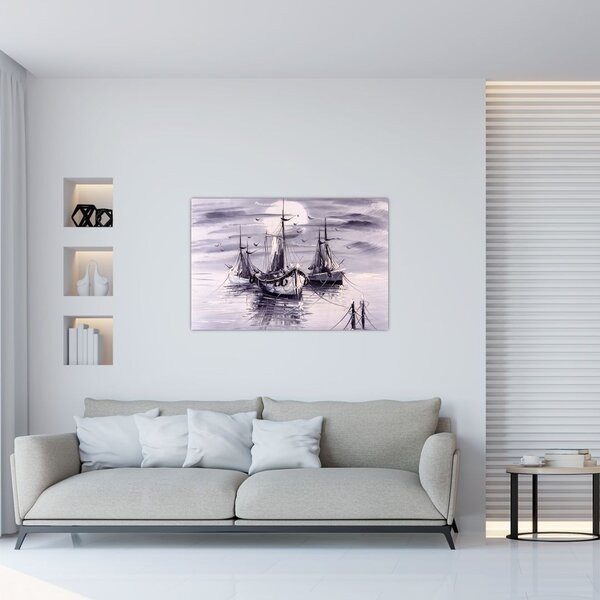 Slika - Port, oljna slika (90x60 cm)