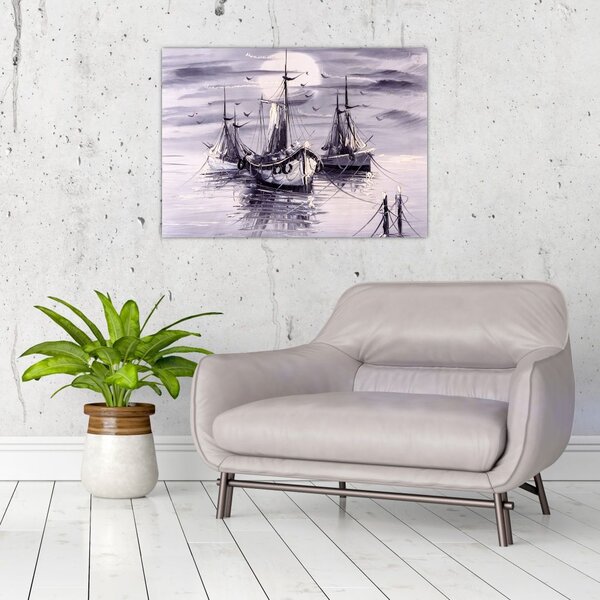 Slika - Port, oljna slika (70x50 cm)
