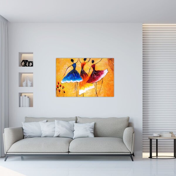 Slika - Oljna slika, balerine (90x60 cm)