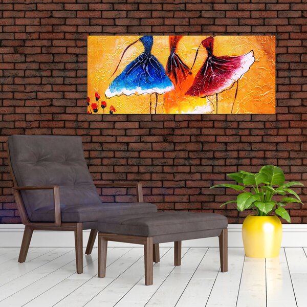 Slika - Oljna slika, balerine (120x50 cm)