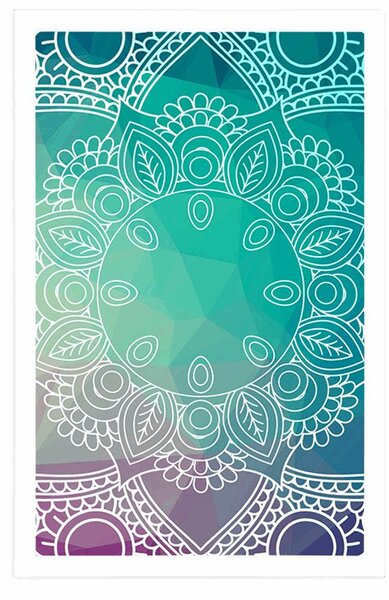 Plakat pastelna Mandala