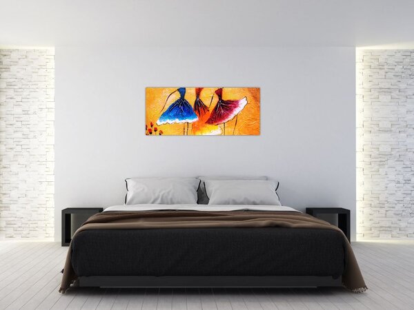 Slika - Oljna slika, balerine (120x50 cm)