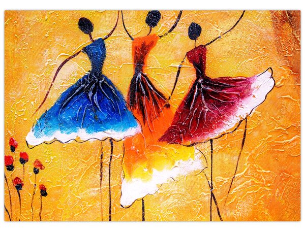 Slika - Oljna slika, balerine (70x50 cm)