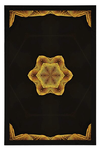 Plakat zanimljiva zlatna Mandala