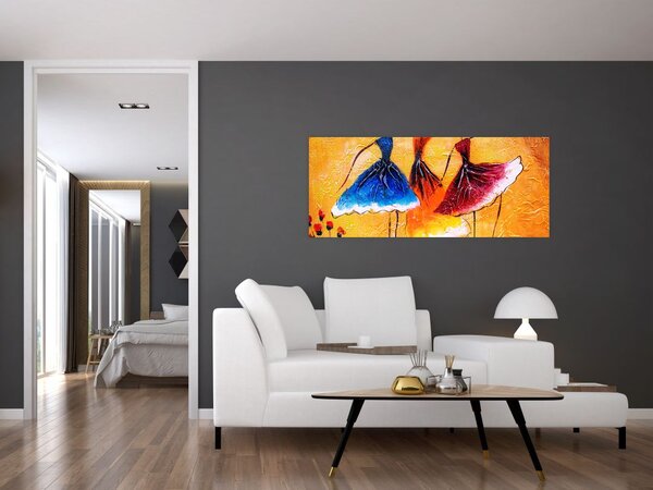Slika - Oljna slika, balerine (120x50 cm)