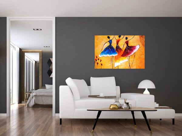 Slika - Oljna slika, balerine (90x60 cm)