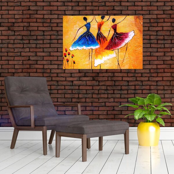 Slika - Oljna slika, balerine (90x60 cm)