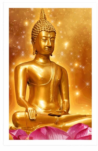 Plakat zlatni Buddha